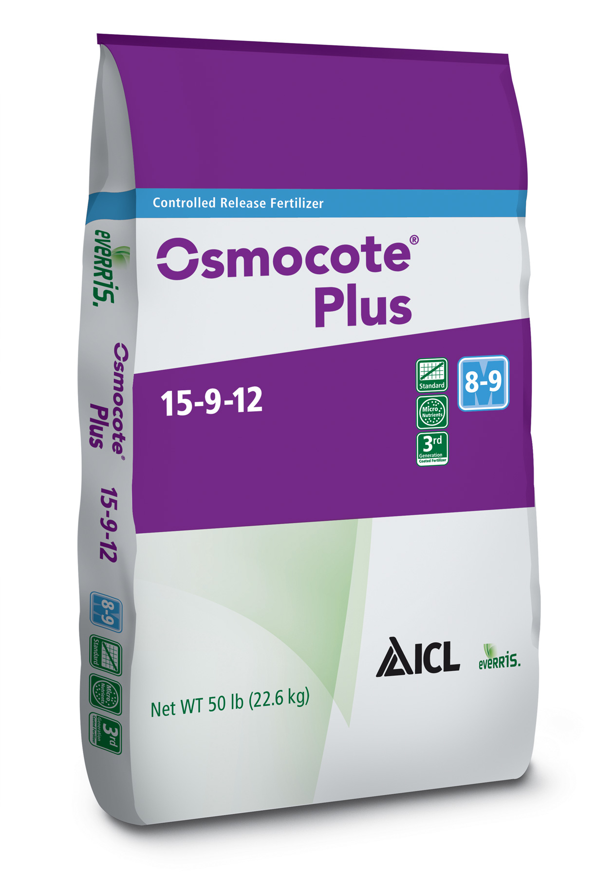 Osmocote® Plus 15-9-12 8-9M 50 lb Bag - Controlled Release CRF
